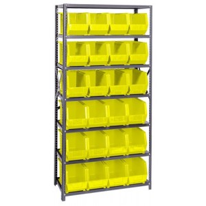 Giant open hopper storage unit 18" x 36" x 75" Yellow