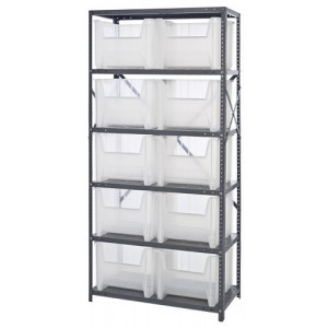 CLEAR-VIEW Bin Storage Center 18" x 36" x 75"