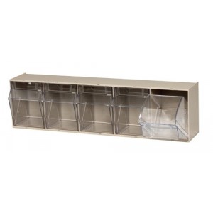 Clear Tip out Bin 5-1/4" x 23-5/8" x 5-3/4" Ivory