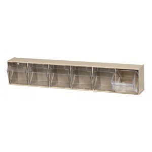 Clear Tip out Bin 3-5/8" x 23-5/8" x 3-3/4" Ivory