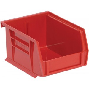 Ultra Stack and Hang Bin 5-3/8" x 4-1/8" x 3" Red