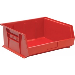 Ultra Stack and Hang Bin 14-3/4" x 16-1/2" x 7" Red