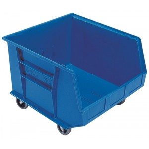 Mobile Ultra Stack and Hang Bin 18" x 16-1/2" x 11" Blue