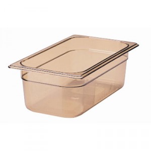 Hot Food Pans, 4qt, 6 7/8w x 12 4/5d x 4h, Amber