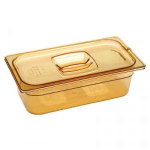 Hot Food Pans, 5 3/8qt, 6 7/8w x 12 4/5d x 6h, Amber