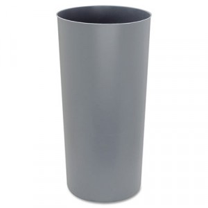 Rigid Liner, Cylindrical, Plastic, 12 1/8 gal, Gray