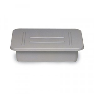 Bus/Utility Box Lid, 22x16-1/2x3/4, Gray, Plastic