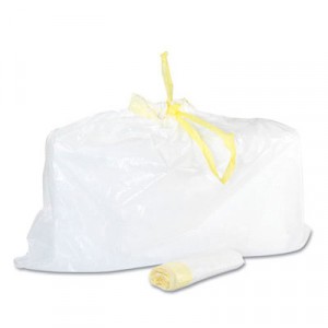 Sanitary Liner, 3gal, 16 1/2w x 6 1/10d x 19 3/10h, White
