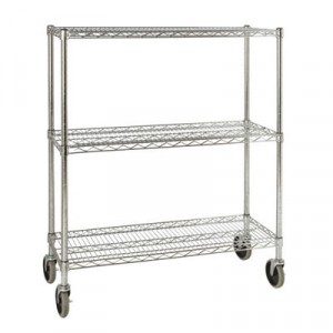 Mobile Rack for Prosave Shelf Ingredient Bins, 38w x 14d x 48 3/10h, Chrome