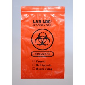 Bag Poly 6x9 2Mil Ziplock w/Print Red Opaque (Biohazard) 1000/CS
