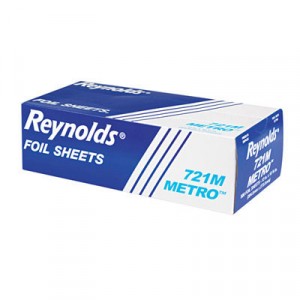 Metro Pop-Up Aluminum Foil Sheets, Lighter Gauge, 12x10 3/4, Silver, 500/Box