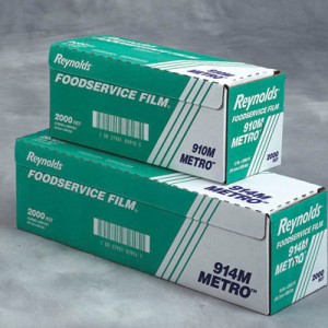 Metro Light-Duty PVC Film Roll w/Cutter Box, 24" x 2000 ft, Clear