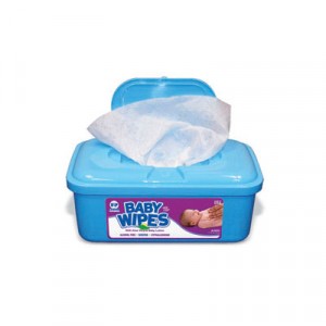 Baby Wipes Tub, Scented, White, 80/Tub