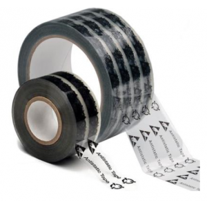 Tape 2x72yard 3" paper core Clear Anti-Static with Printed ESD 18/CS