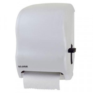 Lever Roll Towel Dispenser w/o Transfer Mechanism, 13x16 1/2x9 1/4, White