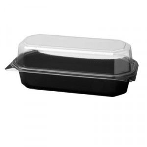 Specialty Containers, Black/Clear, 20oz, 8.79w x 4.46d x 3.15h