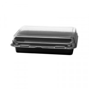 Specialty Containers, Black/Clear, 24oz, 7.87w x 5.39d x 2.09h