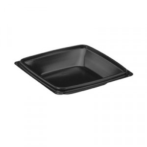 Expressions CF Container, 1-Comp, Black, 24oz, 7.49w x 7.49d x 1.02h