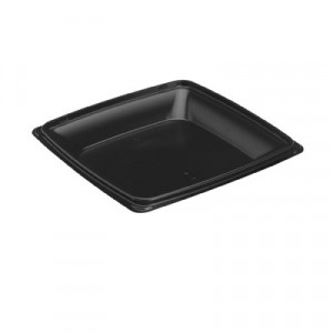 Expressions HF Containers, Black, 32oz, 8.98w x 8.98d x .94h