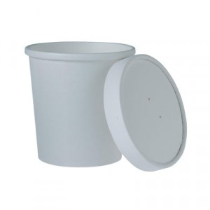 Flexstyle Double Poly Food Combo Pack, 16 oz, White, 25/Pack