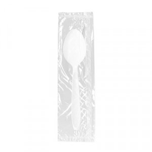 Reliance Mediumweight Cutlery, Individually Wrapped Teaspoon, White