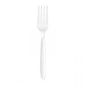 Reliance Mediumweight Cutlery, Standard Size, Fork, Bulk, White