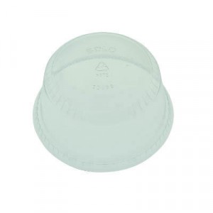 Flat-Top Dome Cup Lids, Plastic, Fits 12-14, 20oz Cups, 50/Pack