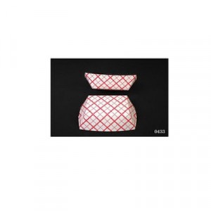 Food Baskets, Paperboard, Red/White Check, 10-Lb Capacity