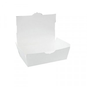 ChampPak Carryout Boxes, 2lb, 7 3/4w x 5 1/2d x 1 7/8h, White