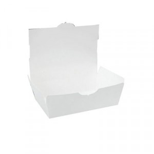 ChampPak Carryout Boxes, 4lb, 7 3/4w x 5 1/2d x 3 1/2h, White