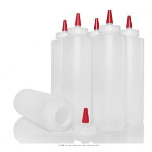 Bottle 16OZ Wide Mouth Squeeze With Red Tip 16/CS