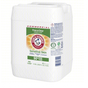Detergent Laundry Arm & Hammer 5 gal Jug Free and Clear, HE Compatible Liquid