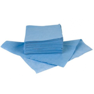 Wipe 4x4 Blue Wipe Cellulose/polyester 30/PKG 40/CS