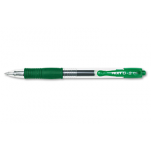 Pen Gel G2 Retractable Medium .7mm Green 12/PK