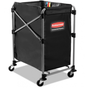 Collapsible X-Cart, Black/Silver, Steel, 4 Bushel Cart