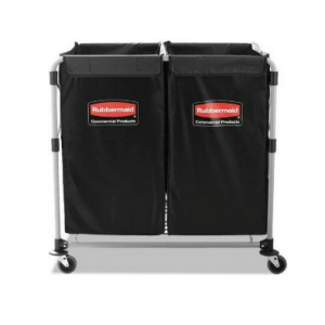 Collapsible X-Cart, Black/Silver, Steel, 2-4 Bushel Cart