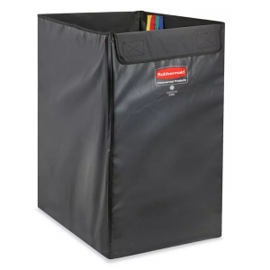 Collapsible X-Cart Replacement Bag, 4 Bushel, 220 Lbs, Vinyl, Black