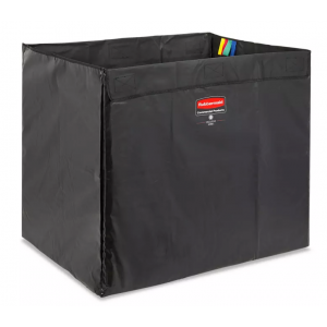 Collapsible X-Cart Replacement Bag, 8 Bushel, 220 Lbs, Vinyl, Black