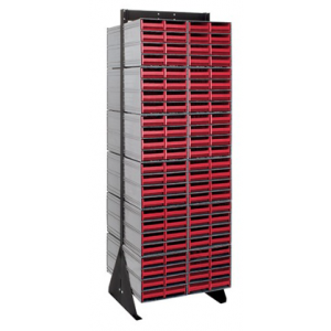 Interlocking Storage Cabinet Floor Stand 16" x 23-5/8" x 75" Red