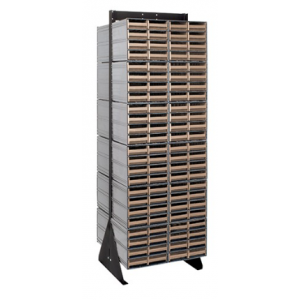 Interlocking Storage Cabinet Floor Stand 16" x 23-5/8" x 75" Ivory