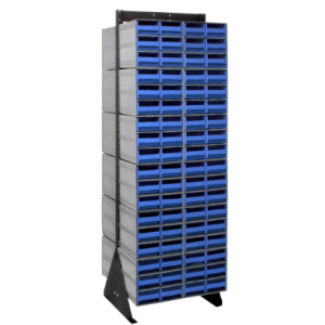 Interlocking Storage Cabinet Floor Stand 16" x 23-5/8" x 75" Blue