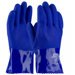 XtraTuff, Oil Resistant Supported PVC, Bl., Rough Coated, 10 Inch Size X-Large