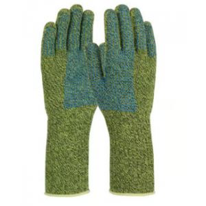 Kevlar/Steel Blend Gloves, 2 side special dot pattern, heavy weight Size Large