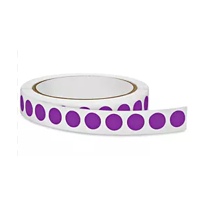 Label 1/2" Purple Inventory Circle" 500/RL