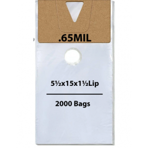 Bag Polypropylene 5.5x15 0.65Mil 2000/CS