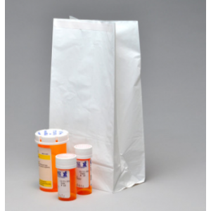 Bag Poly Gusset 6x3.5x11 1.5Mil White Pharmacy 1000/CS