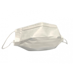 Face Mask 3 Ply CLEANROOM 100 Earloop White 50/BG 40/CS