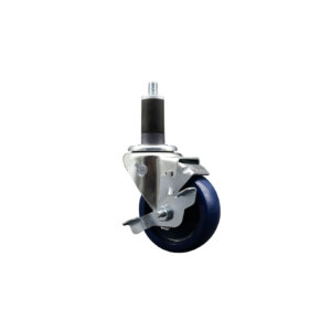 Caster 3.5"x1-1/4" Poly on Poly Side Brake 24/CS