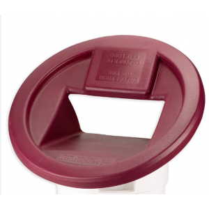 KatchAll Flatware Retriever, Red, Round, 24"Dia x 9"H, 32/44-Gal Capacity