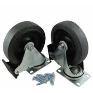 Caster Kit for Mega BRUTE Mobile Collector, Black, 5" Caster